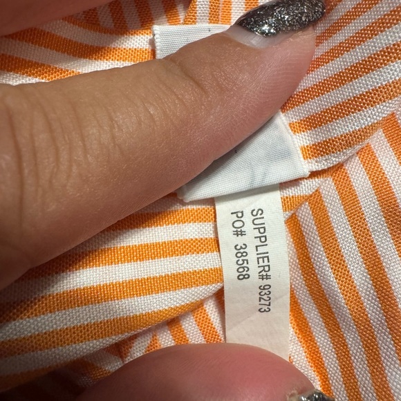 Ralph Lauren Coral /White men’s Button Down Shirt Size 16.5 - Picture 7 of 10